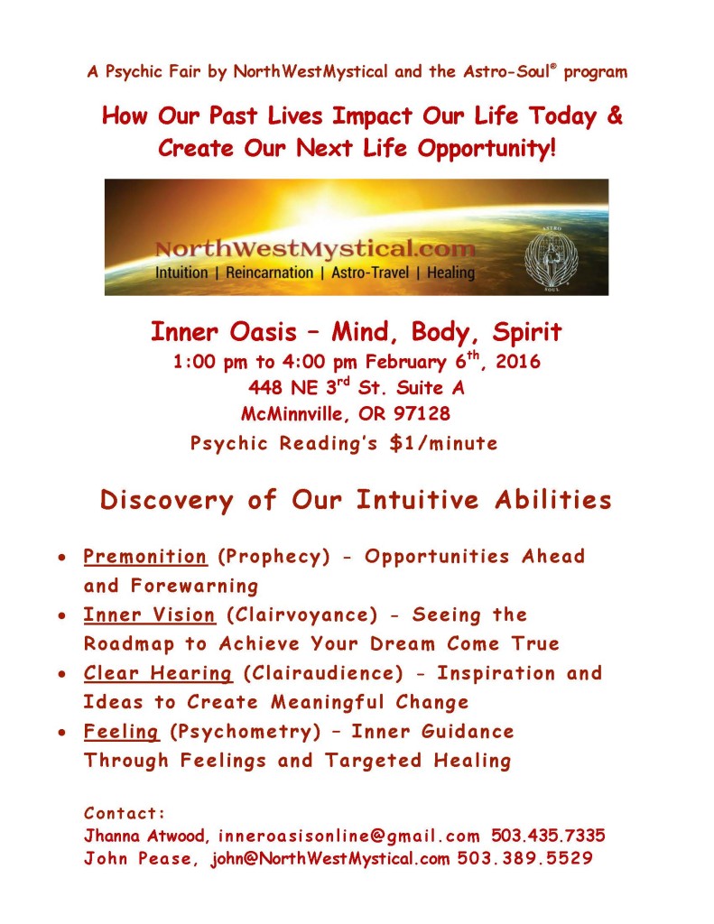 NorthWestMystical_Inner Oasis_Psychic_Fair_02062016